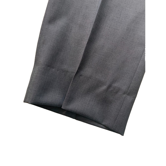 Mens 34R Ted Baker Jefferson Pants Slim Jim blue micro Hemmed to 30" - Picture 2 of 6